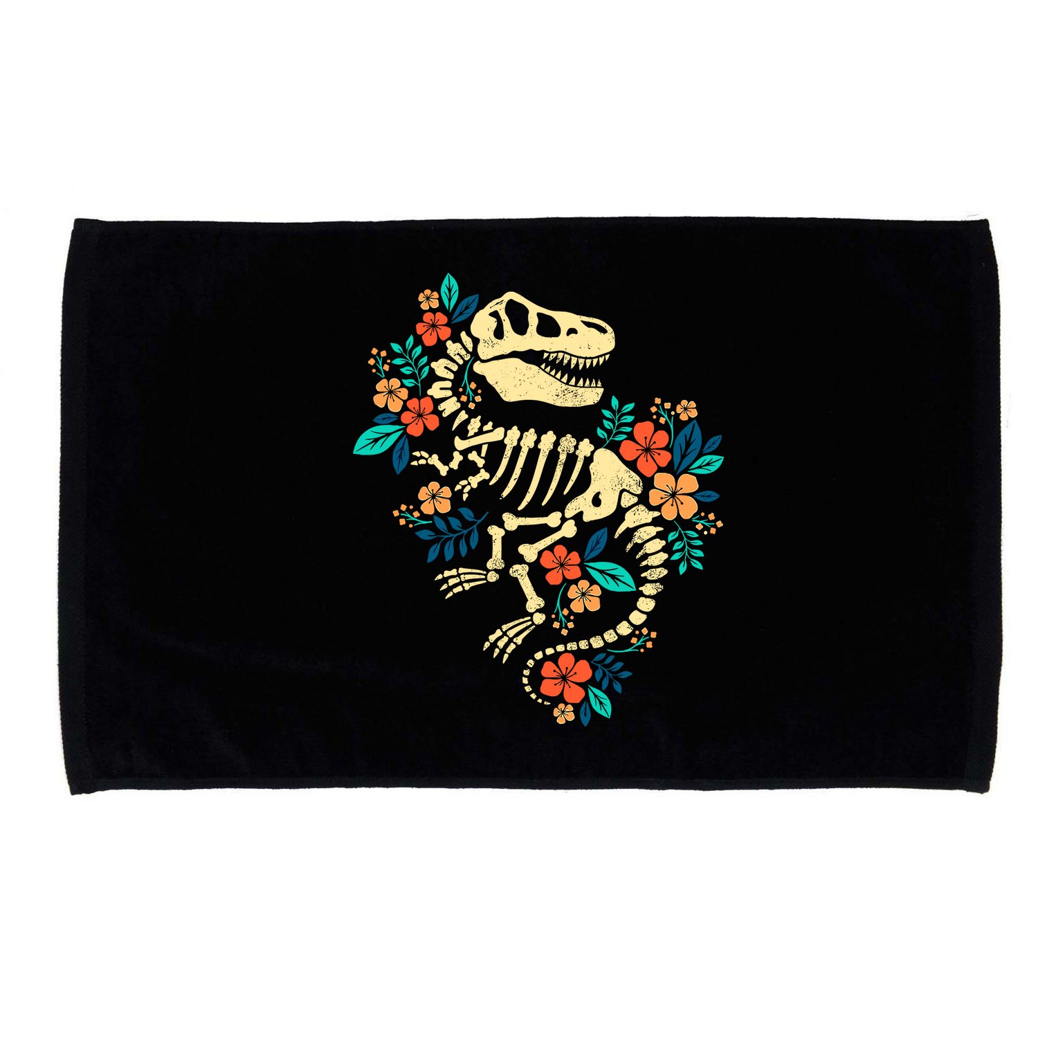 Trex Skeleton Dino Bones Paleontologist Fossil Dinosaur Microfiber Hand Towel
