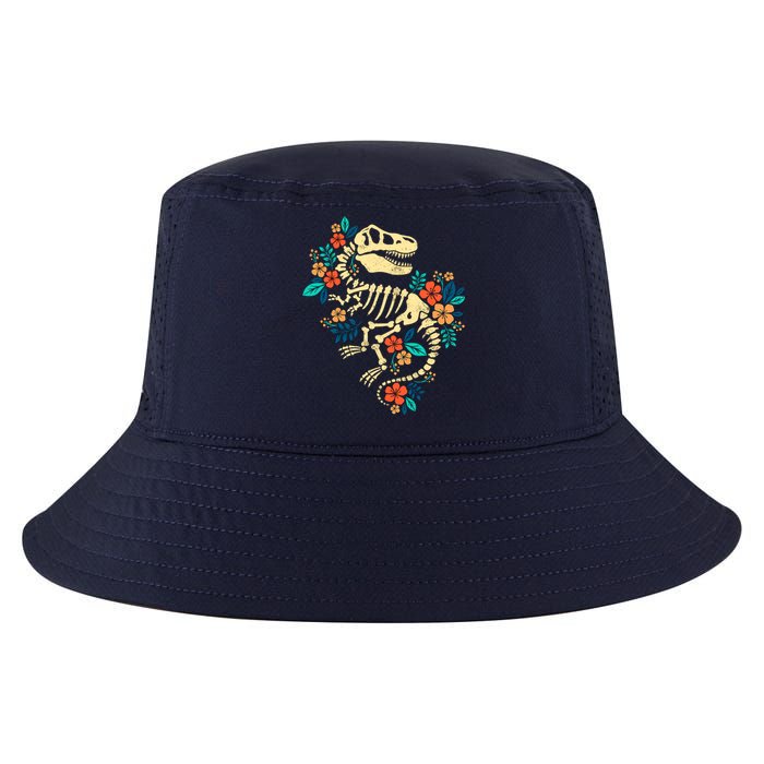 Trex Skeleton Dino Bones Paleontologist Fossil Dinosaur Cool Comfort Performance Bucket Hat