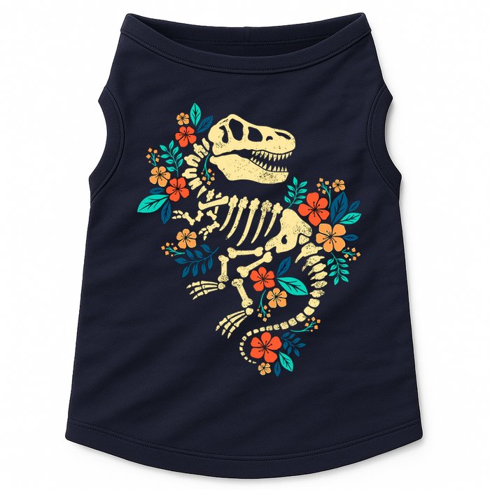 Trex Skeleton Dino Bones Paleontologist Fossil Dinosaur Doggie Tank