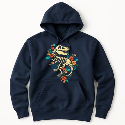 Trex Skeleton Dino Bones Paleontologist Fossil Dinosaur Hoodie