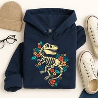 Trex Skeleton Dino Bones Paleontologist Fossil Dinosaur Hoodie
