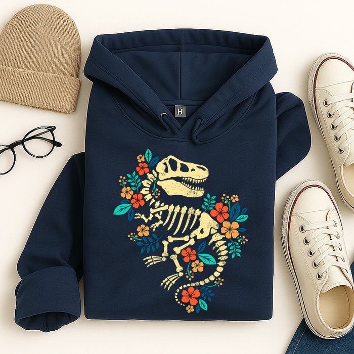 Trex Skeleton Dino Bones Paleontologist Fossil Dinosaur Hoodie