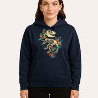 Trex Skeleton Dino Bones Paleontologist Fossil Dinosaur Hoodie