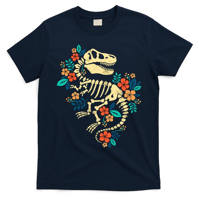 Trex Skeleton Dino Bones Paleontologist Fossil Dinosaur T-Shirt