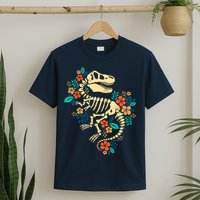 Trex Skeleton Dino Bones Paleontologist Fossil Dinosaur T-Shirt