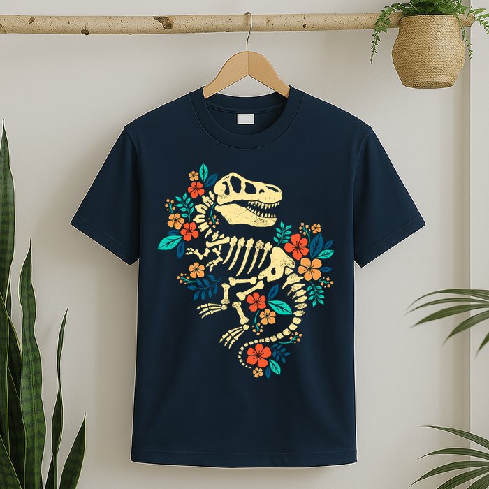 Trex Skeleton Dino Bones Paleontologist Fossil Dinosaur T-Shirt