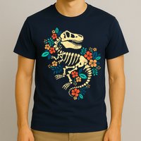 Trex Skeleton Dino Bones Paleontologist Fossil Dinosaur T-Shirt