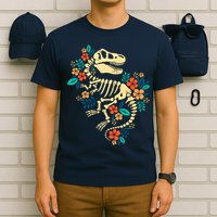 Trex Skeleton Dino Bones Paleontologist Fossil Dinosaur T-Shirt