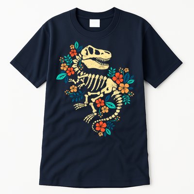 Trex Skeleton Dino Bones Paleontologist Fossil Dinosaur Tall T-Shirt