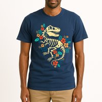 Trex Skeleton Dino Bones Paleontologist Fossil Dinosaur Tall T-Shirt