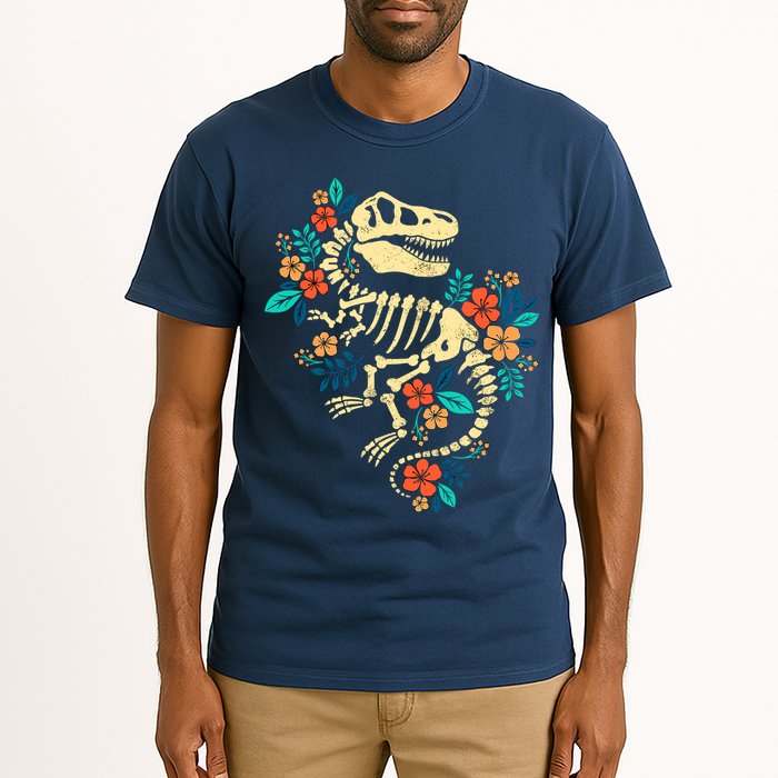 Trex Skeleton Dino Bones Paleontologist Fossil Dinosaur Tall T-Shirt