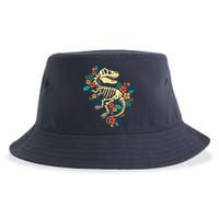 Trex Skeleton Dino Bones Paleontologist Fossil Dinosaur Sustainable Bucket Hat