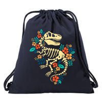 Trex Skeleton Dino Bones Paleontologist Fossil Dinosaur Drawstring Bag