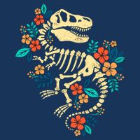 Trex Skeleton Dino Bones Paleontologist Fossil Dinosaur Drawstring Bag