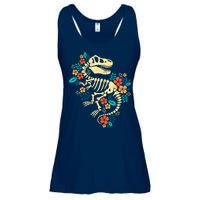 Trex Skeleton Dino Bones Paleontologist Fossil Dinosaur Ladies Essential Flowy Tank