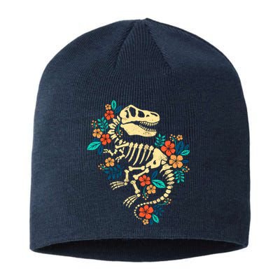 Trex Skeleton Dino Bones Paleontologist Fossil Dinosaur Sustainable Beanie