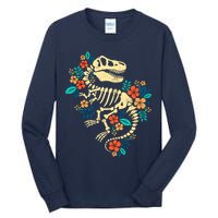 Trex Skeleton Dino Bones Paleontologist Fossil Dinosaur Tall Long Sleeve T-Shirt