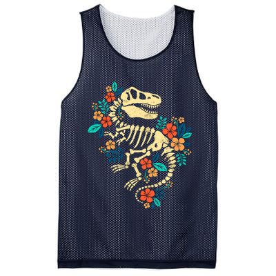 Trex Skeleton Dino Bones Paleontologist Fossil Dinosaur Mesh Reversible Basketball Jersey Tank