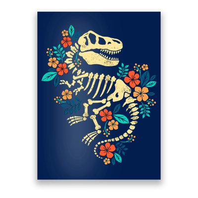 Trex Skeleton Dino Bones Paleontologist Fossil Dinosaur Poster