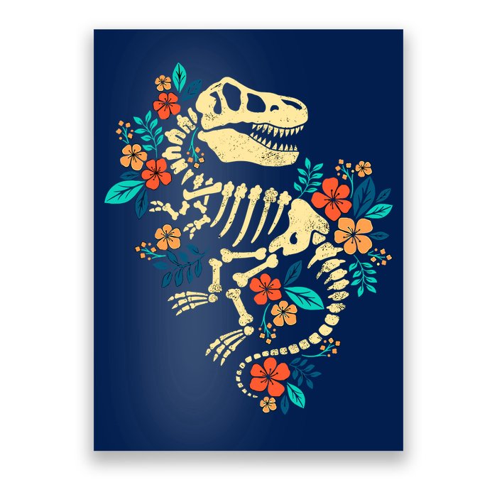 Trex Skeleton Dino Bones Paleontologist Fossil Dinosaur Poster