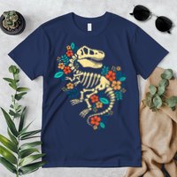 Trex Skeleton Dino Bones Paleontologist Fossil Dinosaur Premium T-Shirt