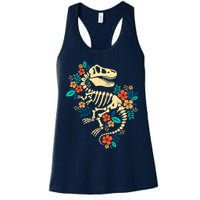 Trex Skeleton Dino Bones Paleontologist Fossil Dinosaur Womens Tank Top