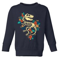 Trex Skeleton Dino Bones Paleontologist Fossil Dinosaur Toddler Sweatshirt