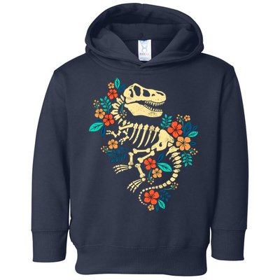 Trex Skeleton Dino Bones Paleontologist Fossil Dinosaur Toddler Hoodie