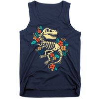 Trex Skeleton Dino Bones Paleontologist Fossil Dinosaur Tank Top