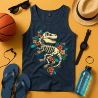Trex Skeleton Dino Bones Paleontologist Fossil Dinosaur Tank Top