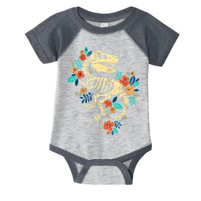 Trex Skeleton Dino Bones Paleontologist Fossil Dinosaur Infant Baby Jersey Bodysuit