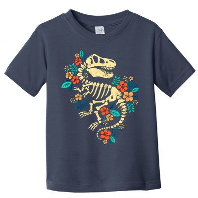 Trex Skeleton Dino Bones Paleontologist Fossil Dinosaur Toddler T-Shirt