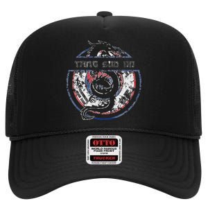 Tang Soo Do Student Martial Arts Dragon Korean Flag High Crown Mesh Back Trucker Hat