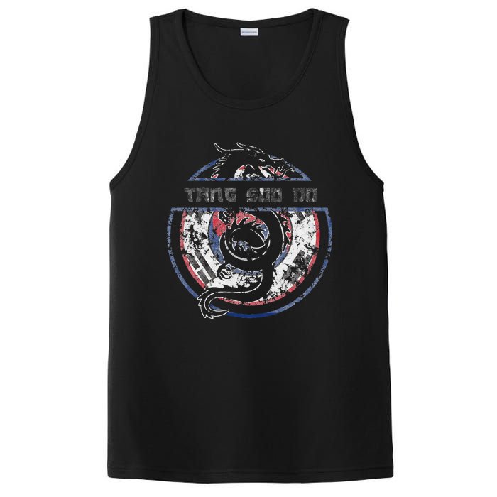 Tang Soo Do Student Martial Arts Dragon Korean Flag PosiCharge Competitor Tank