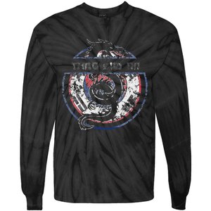 Tang Soo Do Student Martial Arts Dragon Korean Flag Tie-Dye Long Sleeve Shirt