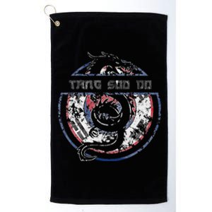 Tang Soo Do Student Martial Arts Dragon Korean Flag Platinum Collection Golf Towel