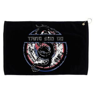 Tang Soo Do Student Martial Arts Dragon Korean Flag Grommeted Golf Towel