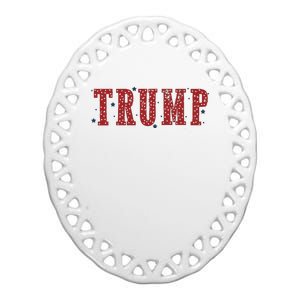 Trump Shirts Donald Trump Trump 2024 Ceramic Oval Ornament