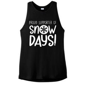 Teacher Snow Days Ladies PosiCharge Tri-Blend Wicking Tank