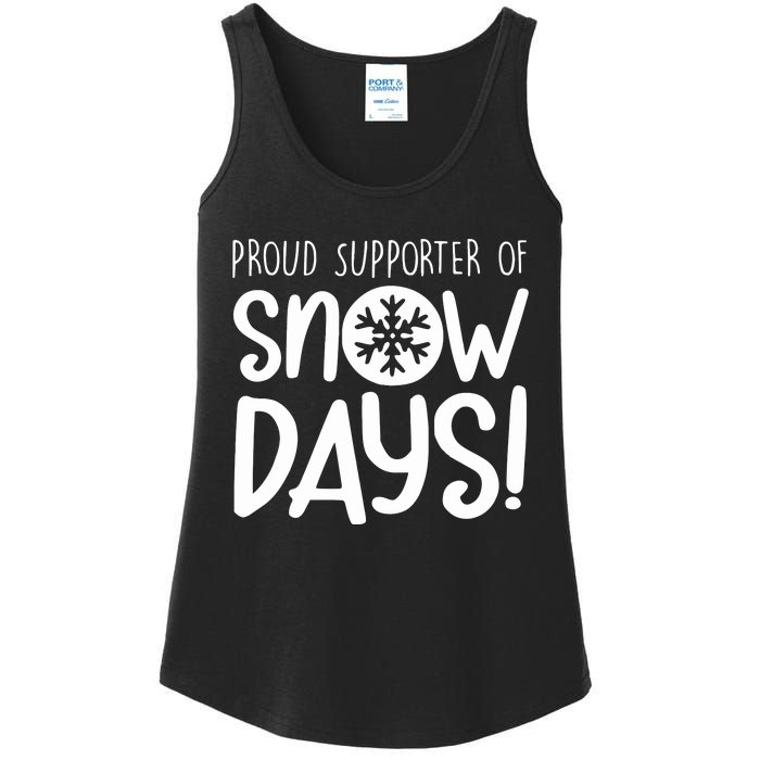 Teacher Snow Days Ladies Essential Tank