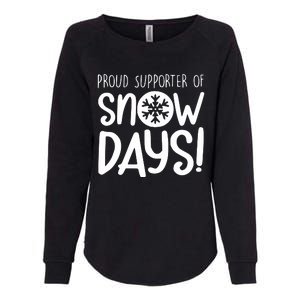 Teacher Snow Days Womens California Wash Sweatshirt