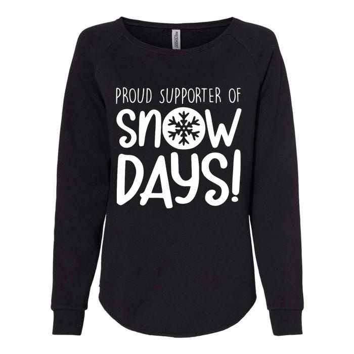 Teacher Snow Days Womens California Wash Sweatshirt