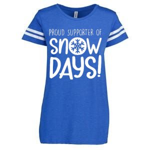 Teacher Snow Days Enza Ladies Jersey Football T-Shirt