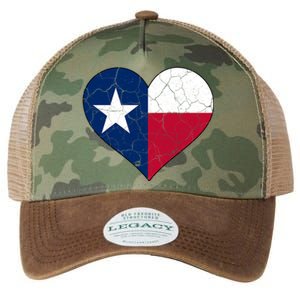 Texas Strong Distressed Heart Legacy Tie Dye Trucker Hat