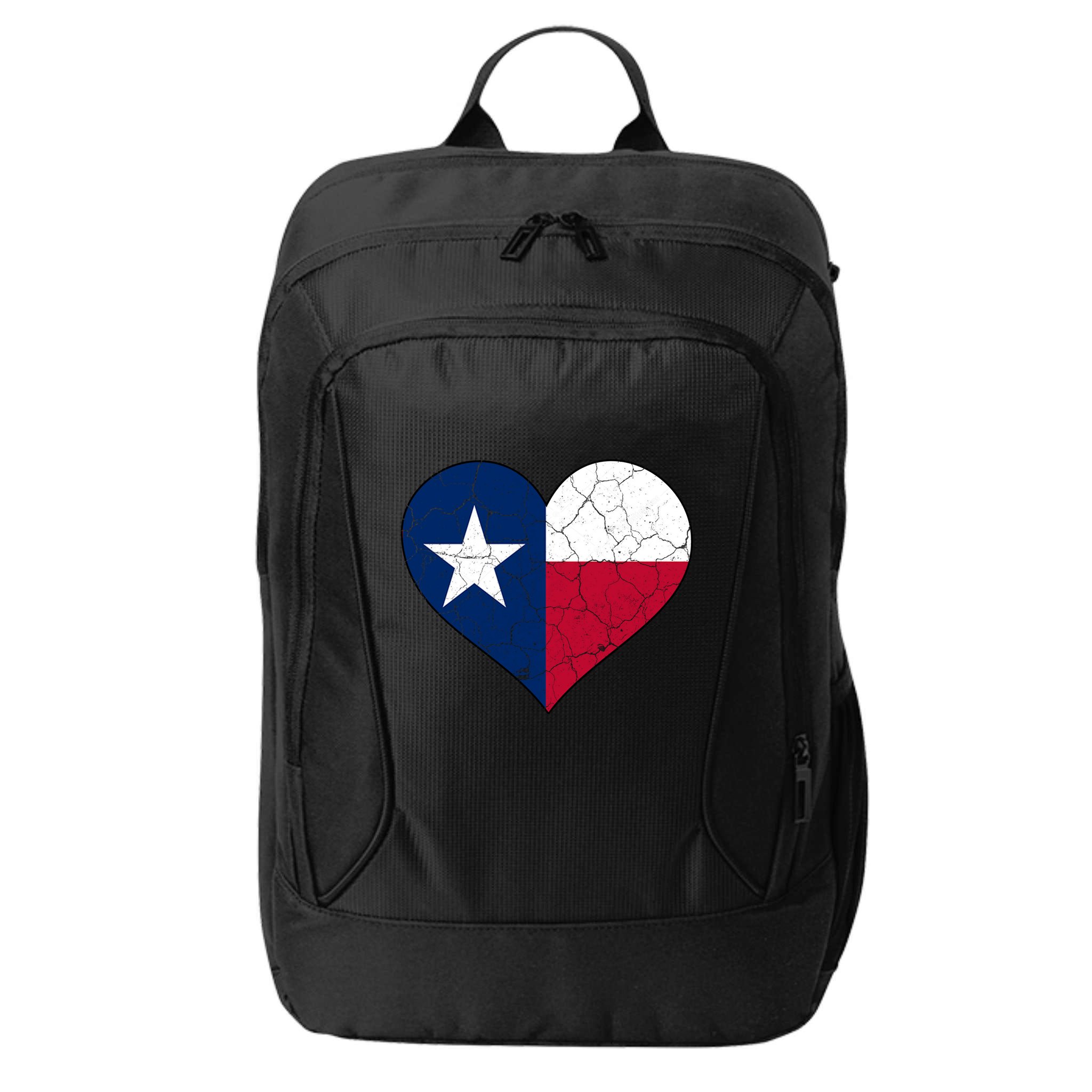 Texas Strong Distressed Heart City Backpack