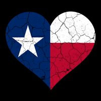Texas Strong Distressed Heart Bag