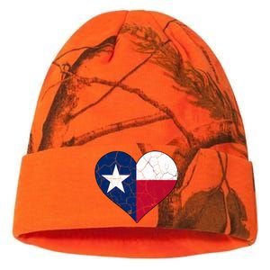 Texas Strong Distressed Heart Kati Licensed 12" Camo Beanie