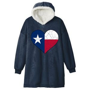 Texas Strong Distressed Heart Hooded Wearable Blanket