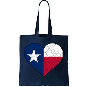 Texas Strong Distressed Heart Tote Bag