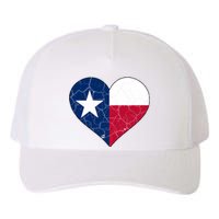 Texas Strong Distressed Heart Yupoong Adult 5-Panel Trucker Hat